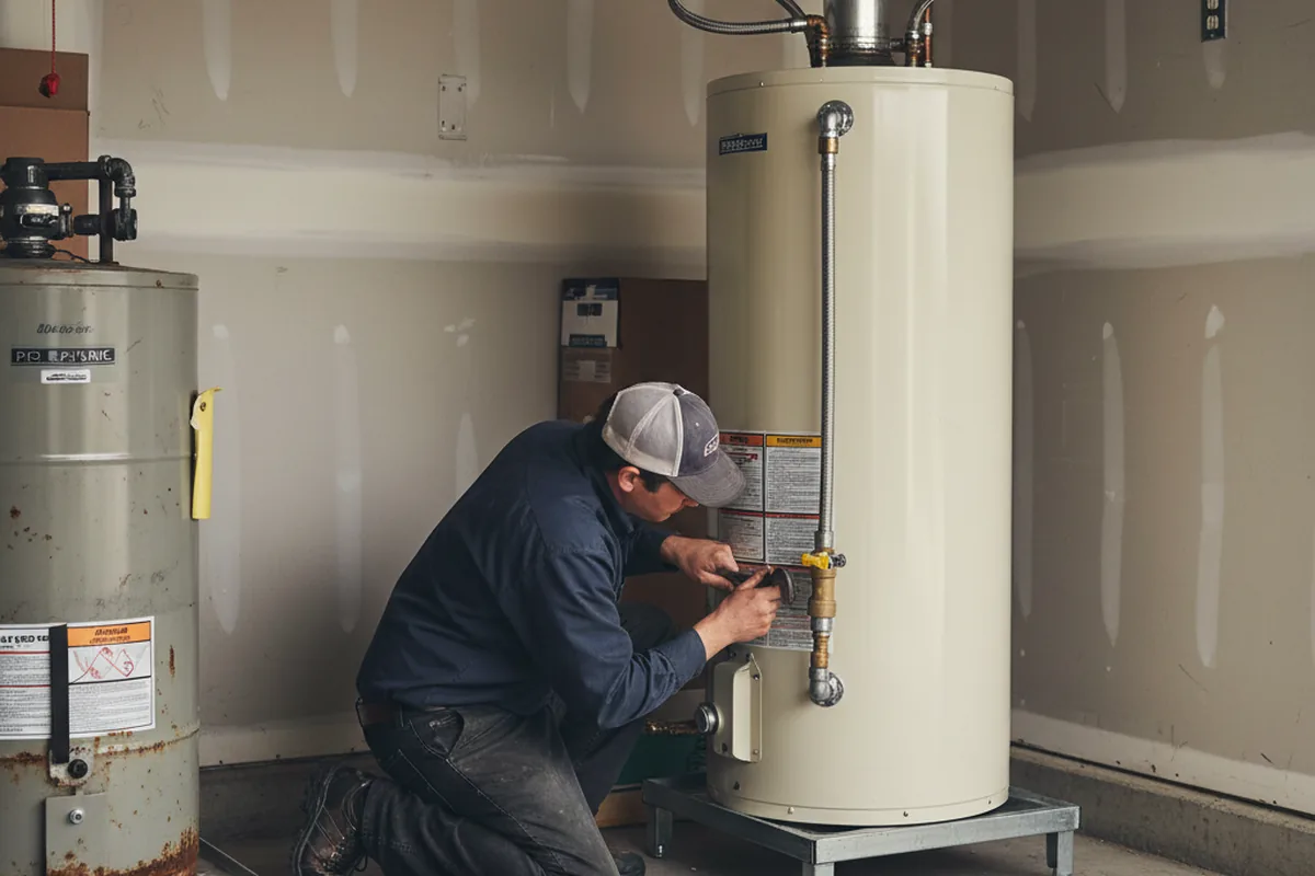 Water heater and shutoff valve replacement in Sitka